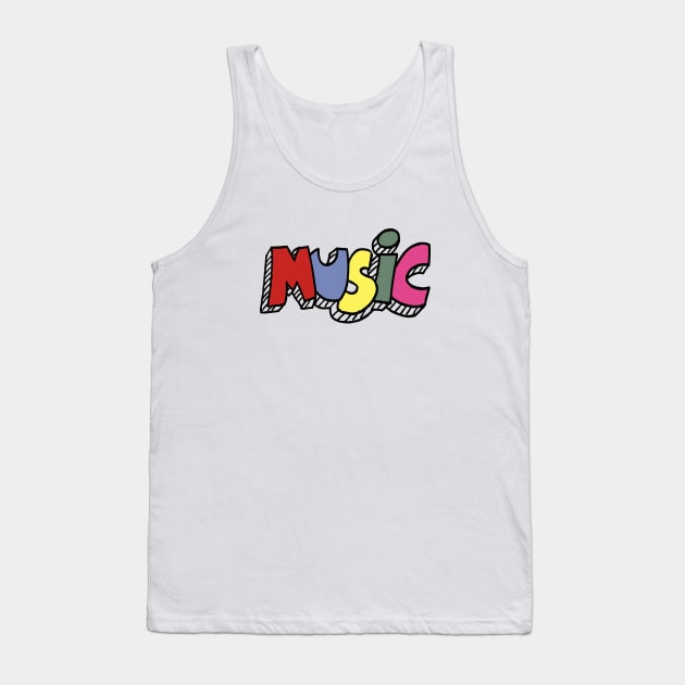 Colorful music Tank Top by BattaAnastasia